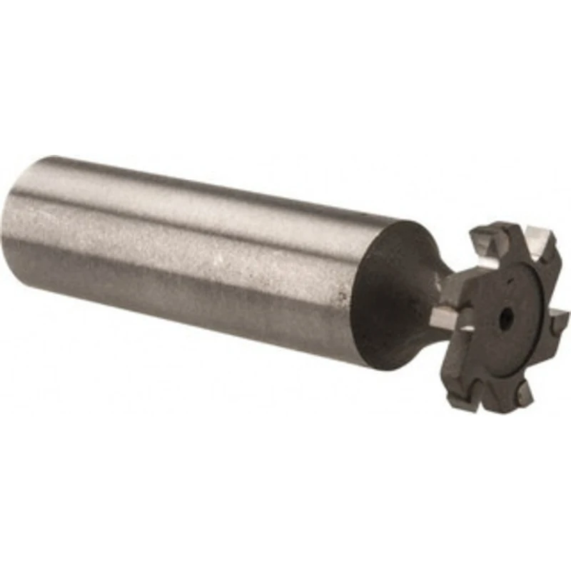 Made in USA ANSI 305 (Old Std # 4) 5/8 Cut Diam, 3/32 Cut Width, 1/2 Shank, Straight-Tooth Woodruff Keyseat Cutter Ca...